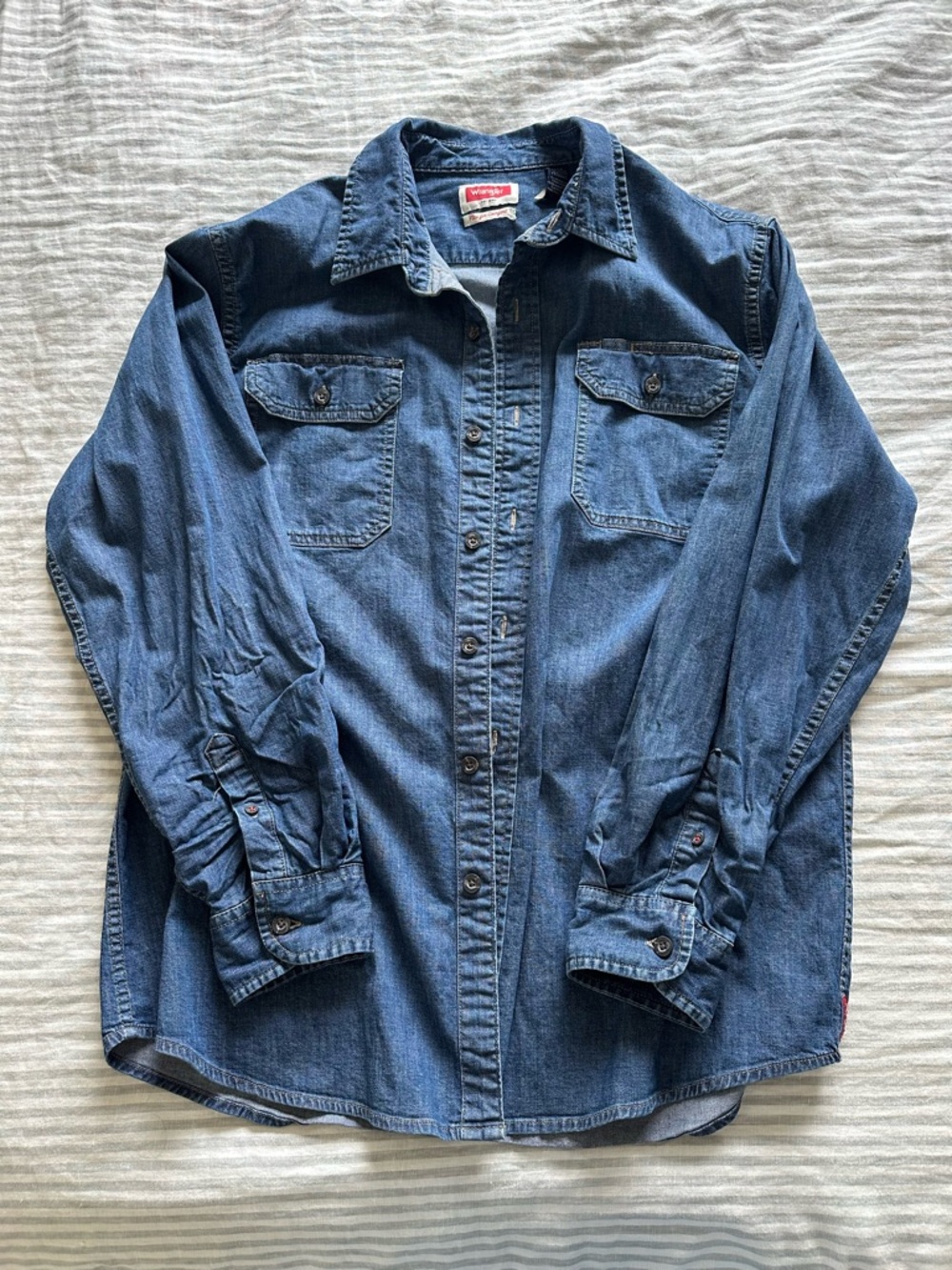 Wrangler Blue Denim Shirt